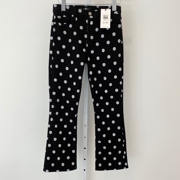 7 for all mankind polka dot jeans